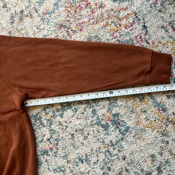 NWT Mens Large Siegfried Saddle Burnt Orange Pullover Jacket Sweatshirt - Picture 6 of 9